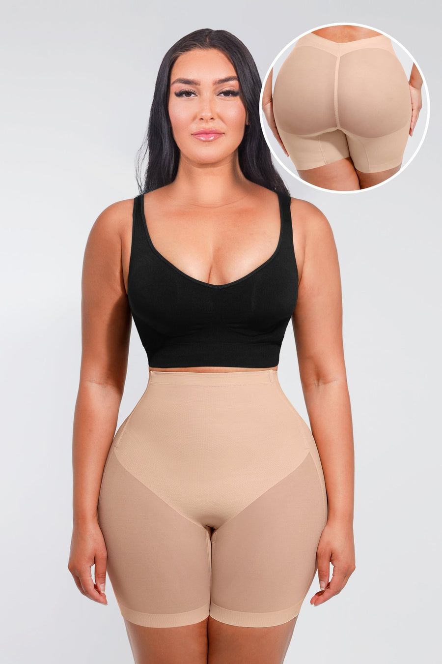 Madison - Buikcorrigerende Shapewear Lage Rug Mesh Bil Lifting Effect - Bella Fit™