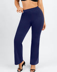 Larisa - High Waist Built-in Shaping Mesh Broek Met Rechte Pijp - Bella Fit™